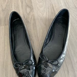 Chanel Quilted Aged Ballerina Flat